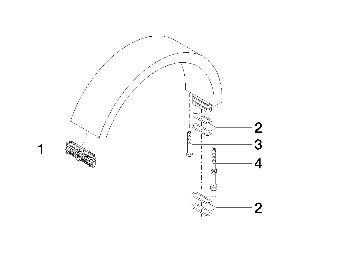 Picture of DORNBRACHT Spout Single-lever mixer, 170mm projection - Brushed Platinum #90117001301-06