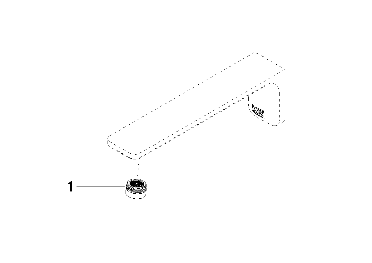 DORNBRACHT Auslauf 210 mm, 22 l/min. - Platin gebürstet #90118401402-06