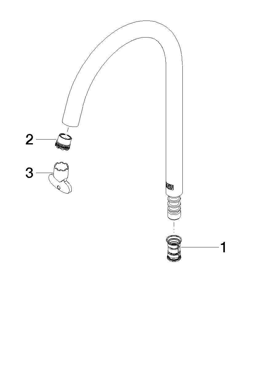 DORNBRACHT Auslauf für Waschtisch Stand 168 mm, 4,54 l/min. - Chrom #90282232501-00