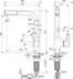 Bild von IDEAL STANDARD Gusto Küchenarmatur L-Auslauf mit 2-Funktionsbrause, Ausladung 235mm #BD420A5 - Magnetic Grey