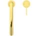 Bild von IDEAL STANDARD Gusto 2-Loch-Küchenarmatur runder Auslauf mit 2-Funktionsbrause, Ausladung 240mm #BD424A2 - Brushed Gold