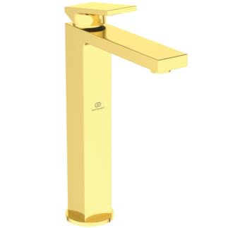 IDEAL STANDARD Extra basin mixer without pop-up waste extended plinth, projection 150mm #BD507A2 - Brushed Gold resmi