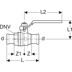 Bild von 94924 Geberit Mapress ball valve, NPW, with actuator lever