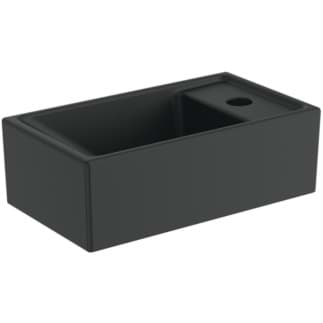 Зображення з  IDEAL STANDARD i.life S wash-hand basin 370x210mm, with 1 tap hole, without overflow #E2112V3 - Black