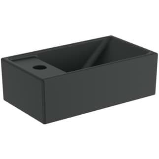 IDEAL STANDARD i.life S wash-hand basin 370x210mm, with 1 tap hole, without overflow #E2113V3 - Black resmi