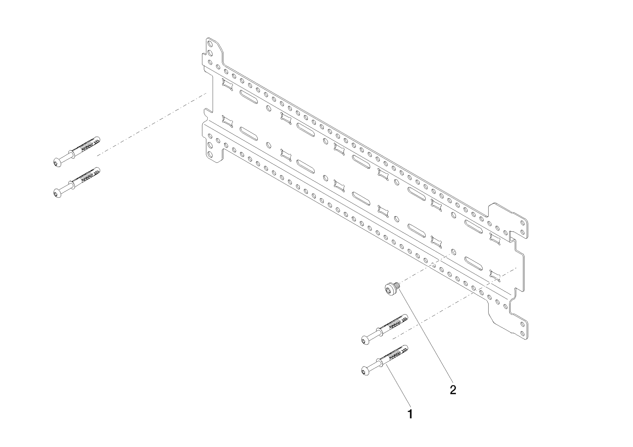 Obrázek DORNBRACHT SERIÁLNÍ montážní lišta NEWRAL xGRID 555 mm - 1236097090