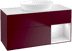 Bild von VILLEROY BOCH Finion Waschbeckenunterschrank, mit Beleuchtung, 3 Auszüge, 1200 x 603 x 501 mm, Peony Matt Lacquer / White Matt Lacquer / Glass White Matt GA71MTHB