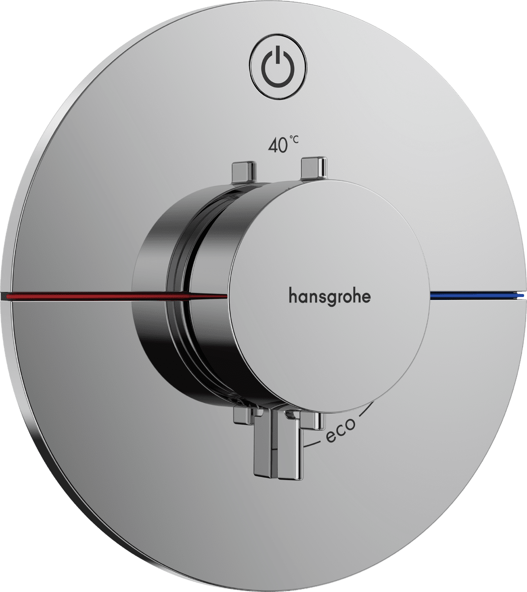 Зображення з  HANSGROHE ShowerSelect Comfort S Thermostat for concealed installation for 1 function #15553000 - Chrome