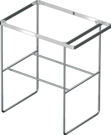 DURAVIT Metallkonsole 003101 Design by Duravit #0031011000 - Farbe 10, Chrom Poliert 665 mm