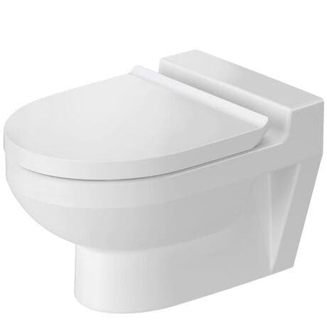 DURAVIT WC-Sitz 002139 Design by Duravit #0021390000 - Farbe 00, Weiß Hochglanz, Farbe Scharnier: Edelstahl, Überlappend 331 x 385 mm
