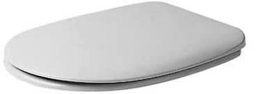 DURAVIT WC-Sitz 006361 #0063610000 - Farbe 00, Weiß Hochglanz, Farbe Scharnier: Edelstahl, Überlappend 360 x 40 mm