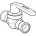 Bild von 94956 Geberit Mapress Stainless Steel ball valve with actuator lever