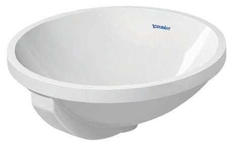 DURAVIT Einbauwaschtisch 046840 Design by Prof. Frank Huster #0468400000 - • Farbe 00, Ausführung Waschtisch: Einbau von unten, Innenbemaßung: Ø 400 mm, Weiß Hochglanz Ø 430 mm