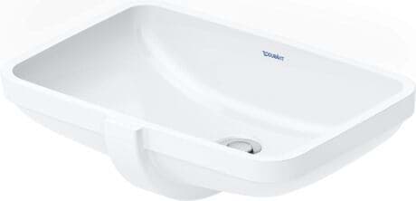 DURAVIT Einbauwaschtisch 039549 Design by Duravit #03954900282 - • Farbe 00, Innenbemaßung: 490x330 mm, Weiß Hochglanz, Überlauf: Ja, Geschliffen 525 x 380 mm