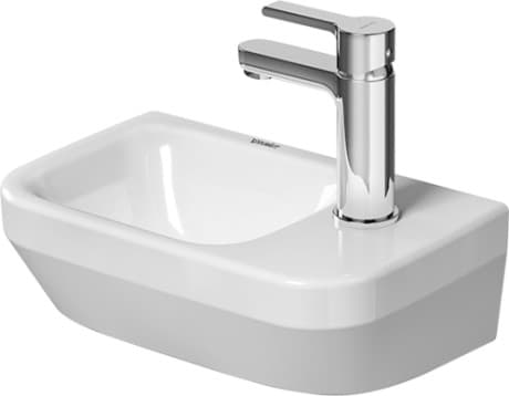 DURAVIT Handwaschbecken 074536 Design by Duravit #07453600412 - p Farbe 00, Weiß Hochglanz, Anzahl Hahnlöcher pro Waschplatz: 1 Mitte 360 x 220 mm
