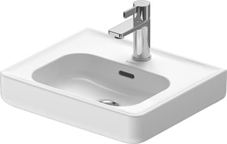 DURAVIT Handwaschbecken 074445 Design by Philippe Starck #07444500001 - p Farbe 00, Weiß Hochglanz, Anzahl Waschplätze: 1 Mitte, Anzahl Hahnlöcher pro Waschplatz: 1 Mitte, Überlauf: Ja 450 mm