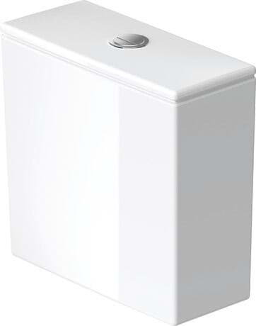 DURAVIT Spülkasten 093510 Design by Matteo Thun & Antonio Rodriguez #0935100000 - © Farbe 00, Weiß Hochglanz, Spülwassermenge: 6/3 l, Inkl. Innengarnitur, Position Spülbedienung: Oben, Unified Water Label (UWL) Klasse: 2 390 x 170 mm