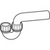 Bild von 152.039.16.1 Geberit P-trap for sink, with compression joint, vertical inlet and horizontal outlet