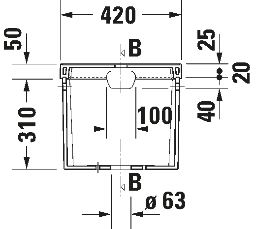 DURAVIT Spülkasten 087220 Design by Duravit #0872200000 - © Farbe 00 420 x 170 mm