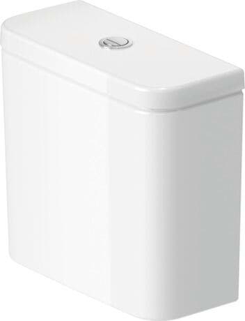 DURAVIT Spülkasten 094100 Design by Duravit #0941000000 - © Farbe 00, Weiß Hochglanz, Spülwassermenge: 6/3 l, Inkl. Innengarnitur, Position Spülbedienung: Oben, Mitte, Unified Water Label (UWL) Klasse: 2 390 x 170 mm