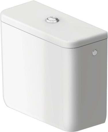 DURAVIT Spülkasten 094700 Design by Studio F. A. Porsche #0947002085 - © Farbe 00, Weiß Hochglanz, Spülwassermenge: 6/3 l, Inkl. Innengarnitur, Dual Flush, Links 3/8", Unified Water Label (UWL) Klasse: 2 400 x 180 mm