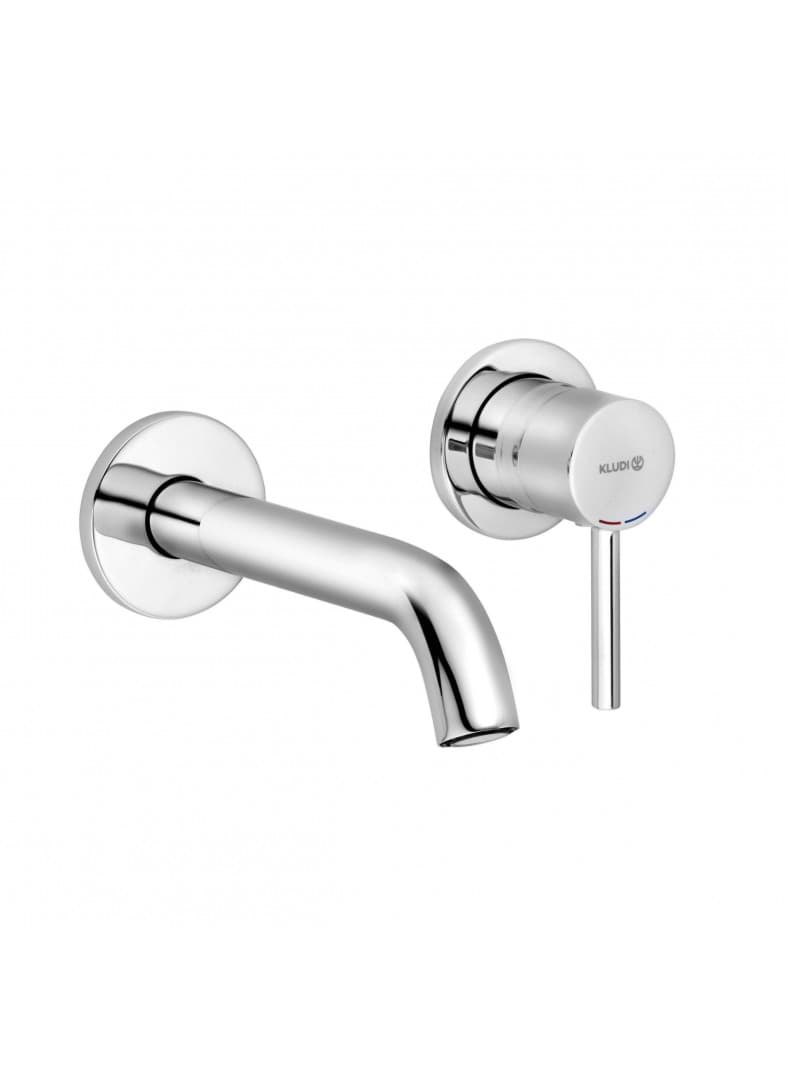 KLUDI BOZZ concealed two hole wall mounted basin mixer #382440576 - chrome resmi
