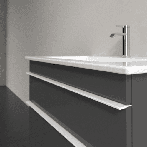 VILLEROY BOCH Venticello Waschbeckenunterschrank, 2 Auszüge, 753 x 590 x 502 mm, Glossy Grey / Glossy Grey #A92502FP, Bild 5