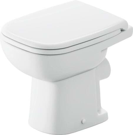 DURAVIT Stand WC 210809 Design by sieger design #2108090000 - © Farbe 00, Weiß Hochglanz, Spülwassermenge: 6 l, Spülrand: halb offen 350 x 480 mm
