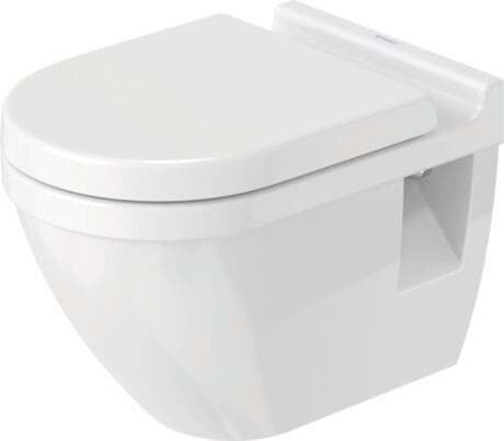 DURAVIT Wand WC 220009 Design by Philippe Starck #2200092000 - © Farbe 00, Weiß Hochglanz, Spülwassermenge: 4,5/3 l 365 x 540 mm