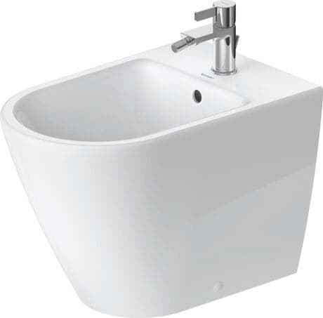 DURAVIT Stand Bidet 229510 Design by Bertrand Lejoly #2295100000 - Farbe 00, Weiß Hochglanz, Anzahl Hahnlöcher pro Waschplatz: 1 370 x 580 mm