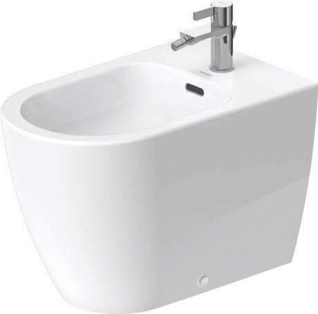 DURAVIT Stand Bidet 229810 Design by Philippe Starck #2298100000 - Farbe 00, Weiß Hochglanz, Anzahl Hahnlöcher pro Waschplatz: 1 370 x 600 mm