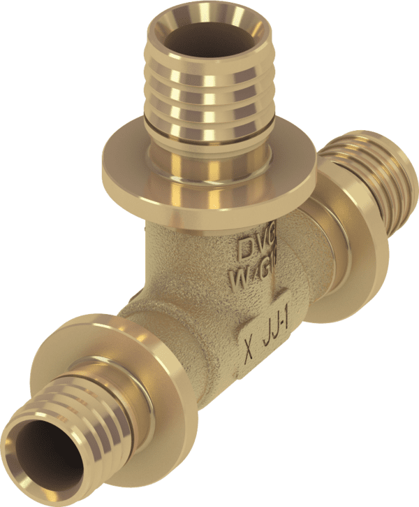 TECE TECEflex T-Stück reduziert Dimension 63 x 50 x 63, Siliziumbronze #710623