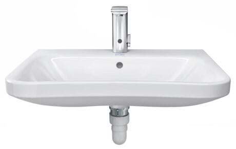 DURAVIT Waschtisch Vital 232965 Design by Matteo Thun & Antonio Rodriguez #2329650000 - p Farbe 00, Weiß Hochglanz, Rechteckig, Anzahl Waschplätze: 1 Mitte, Anzahl Hahnlöcher pro Waschplatz: 1 Mitte 650 x 570 mm