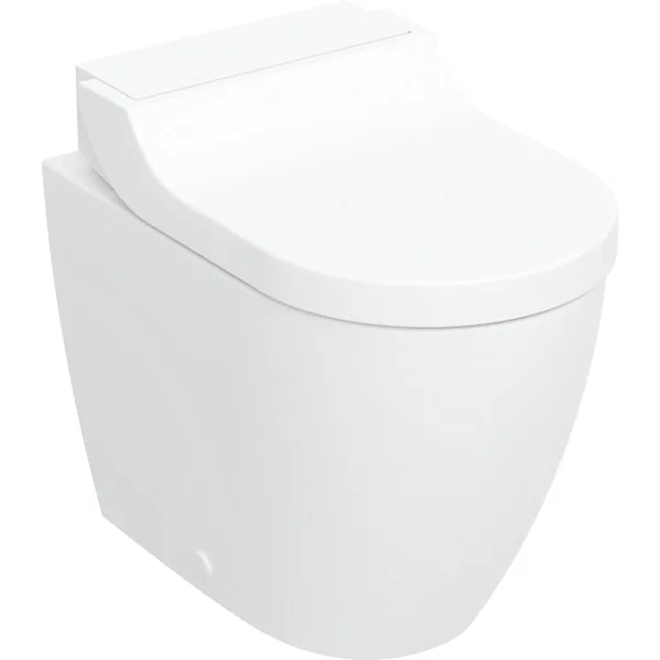 GEBERIT AquaClean Tuma Comfort komple WC sistemi Ayaklı WC, duvarla aynı hizada WC seramik: beyaz / KeraTect tasarım kapak: beyaz #146.310.11.1 resmi