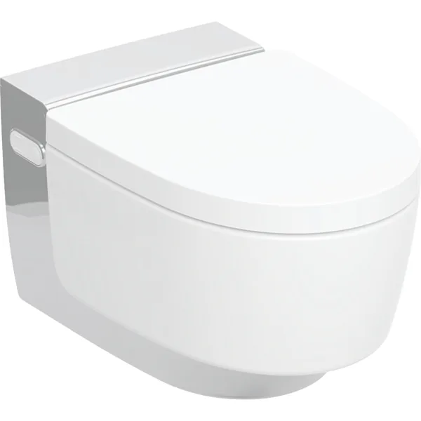 GEBERIT AquaClean Mera Classic komple WC sistemi Asma klozet WC seramik: beyaz / KeraTect tasarım kapak: beyaz #146.200.11.1 resmi