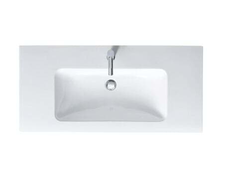 Picture of DURAVIT Washbasin 233610 Design by Philippe Starck #23361032001 - p Color 00, White High Gloss, Number of washing areas: 1 Middle, Number of faucet holes per wash area: 1 Middle 1030 mm
