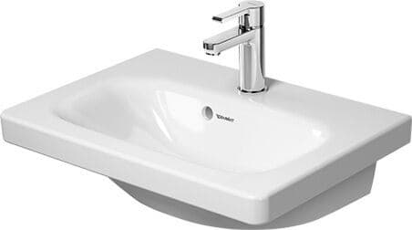 DURAVIT Waschtisch 233755 Design by Matteo Thun & Antonio Rodriguez #2337550000 - p Farbe 00, Weiß Hochglanz, Anzahl Waschplätze: 1 Mitte, Anzahl Hahnlöcher pro Waschplatz: 1 Mitte 550 x 400 mm