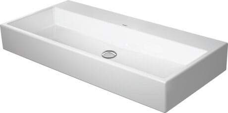DURAVIT Waschtisch 235010 Design by Duravit #2350100070 - p Farbe 00, Weiß Hochglanz, Anzahl Waschplätze: 1 Mitte, Anzahl Hahnlöcher pro Waschplatz: 1 Mitte, Überlauf: Ja 1000 x 470 mm