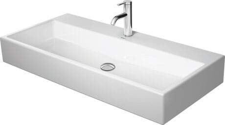 DURAVIT Waschtisch 235010 Design by Duravit #2350100071 - p Farbe 00, Weiß Hochglanz, Anzahl Waschplätze: 1 Mitte, Anzahl Hahnlöcher pro Waschplatz: 1 Mitte, Überlauf: Ja 1000 x 470 mm