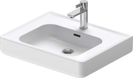DURAVIT Waschtisch 237660 Design by Philippe Starck #23766000001 - p Farbe 00, Weiß Hochglanz, Anzahl Waschplätze: 1 Mitte, Anzahl Hahnlöcher pro Waschplatz: 1 Mitte, Überlauf: Ja 600 mm