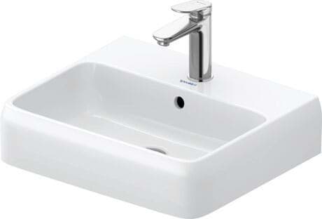 DURAVIT Waschtisch 238250 Design by Studio F. A. Porsche #2382502000 - p Farbe 00, Weiß Hochglanz, Anzahl Hahnlöcher pro Waschplatz: 1 Mitte 500 x 420 mm
