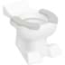 Bild von GEBERIT Bambini Stand-WC für Kinder, Tiefspüler, Löwentatzendesign, mit Sitzauflagen #212015000 - WC-Keramik: weiß Sitzauflage: achatgrau