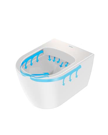 DURAVIT Wand WC Compact 259009 Design by Philippe Starck #25900900001 - © Farbe 00, Weiß Hochglanz 370 x 480 mm