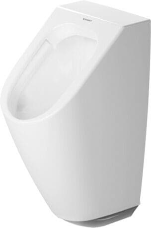 DURAVIT Elektronisches Urinal 280931 Design by Philippe Starck #2809310000 - Farbe AA, Weiß Hochglanz, DuraShield, Elektronische Steuerung: Batterieanschluss 300 x 350 mm