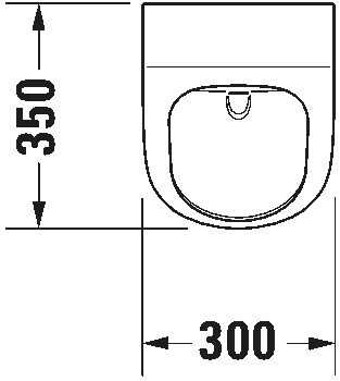 DURAVIT Urinal 280930 Design by Philippe Starck #28093000001 - Farbe AA, Weiß Hochglanz, DuraShield, Verdeckter Zulauf 300 x 350 mm