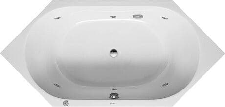 DURAVIT Einbau-Whirlwanne 760138 Design by sieger design #760138000JP1000 - Farbe 00, Jet Project, 50 Hz, Schutzart: IPX5 1900 x 900 mm