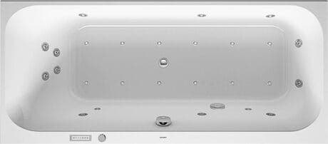 DURAVIT Einbau-Whirlwanne 760310 Design by sieger design #760310000CE1000 - Farbe 00, Air-System, 50 Hz, Schutzart: IPX5 1700 x 700 mm