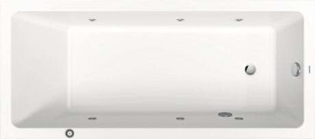 DURAVIT Einbau-Whirlwanne 760491 Design by Duravit #760491000JP1000 - Farbe 00, Jet Project, 50 Hz, Schutzart: IPX5 1800 x 800 mm