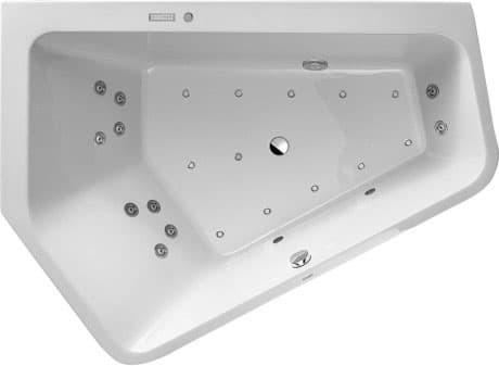 DURAVIT Whirlwanne 760392 Design by EOOS #760392000CE1000 - Farbe 00, Air-System, 50 Hz, Schutzart: IPX5 1900 x 1400 mm