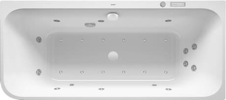 DURAVIT Whirlwanne 760450 Design by sieger design #760450800CL1000 - Farbe 80, Air-System, 50 Hz, Schutzart: IPX5 1800 x 800 mm